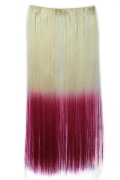 Clip Extension Hair Piece Five Clips Long Straight hair 6 colors