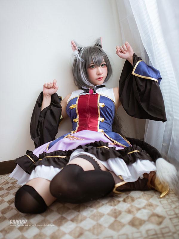 90cm Princess Connect! ReDive Kiruya Momochi Grey Long Cosplay Wigs