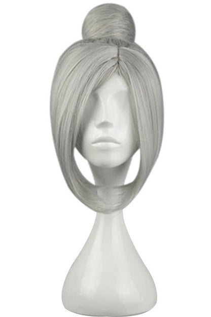 Prison School Shiraki Meiko Halloween Mixed Silver Grey Cosplay Wigs
