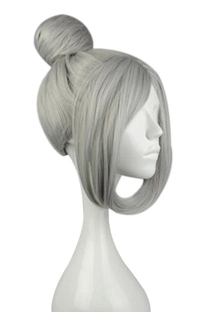 Prison School Shiraki Meiko Halloween Mixed Silver Grey Cosplay Wigs