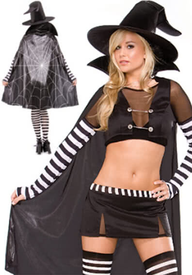 Sexy witch wicked Halloween costume vintage dress outfit adult women