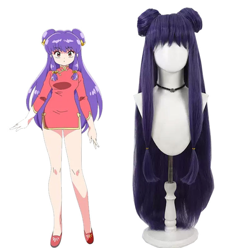 Ranma ? Shampoo Long Purple Cosplay Wig