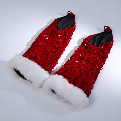 Ready To Ship Red Sequin Sexy Christmas Dress Holiday Cosplay Look