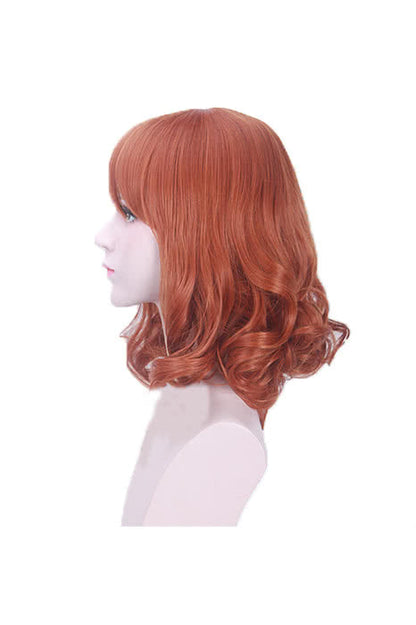 Miss Kobayashi's Dragon Maid Riko Saikawa Cute Long Orange Cosplay Wigs