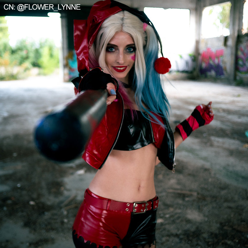 omgcos Otherworld Suicide Squad Harley Quinn Cosplay Costume