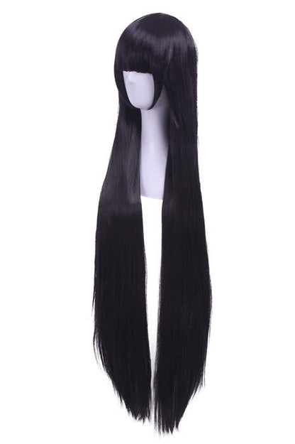 Inu X Boku SS Shirakiin Ririchiyo Long Straight Black Anime Cosplay Wigs