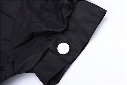 Black  Popular Japanese Maid Costumes Nightclub Servant Cosplay Clothing