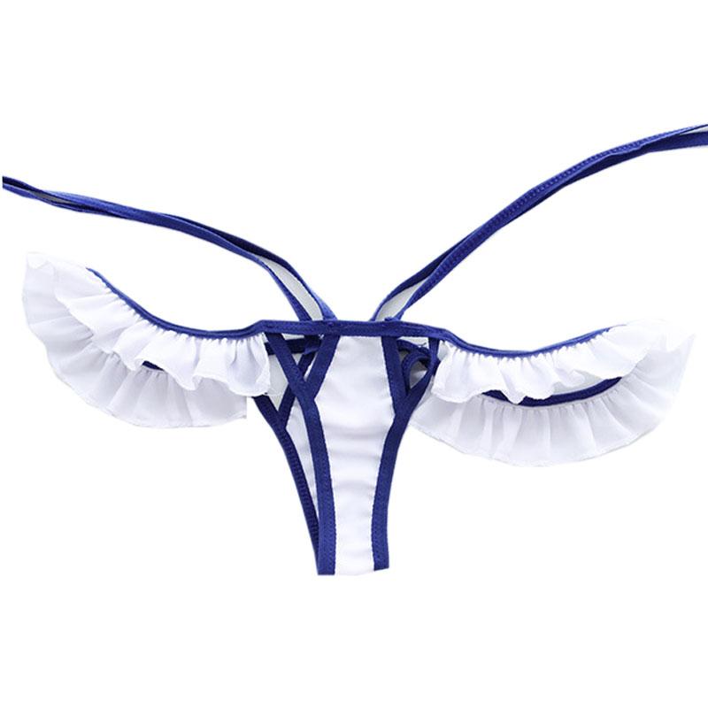 Sailor Style Bowknot Underwear Suit Sexy Cosplay Costume