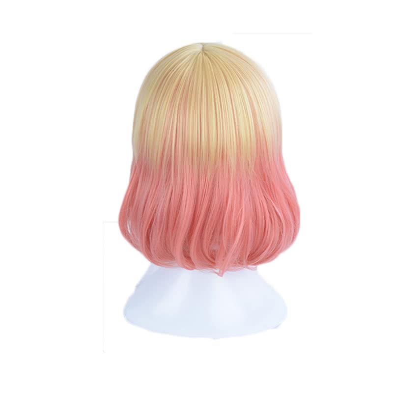 Satsuriku no Tenshi Catherine¡¤Ward Anime Pink And Yellow Mixed Cosplay Wigs