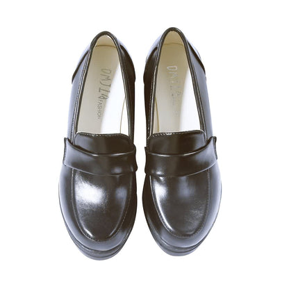 Japanese Student shoes JK Uniforms Shoes  Lolita Shoes Black high-heeled Cosplay Shoes