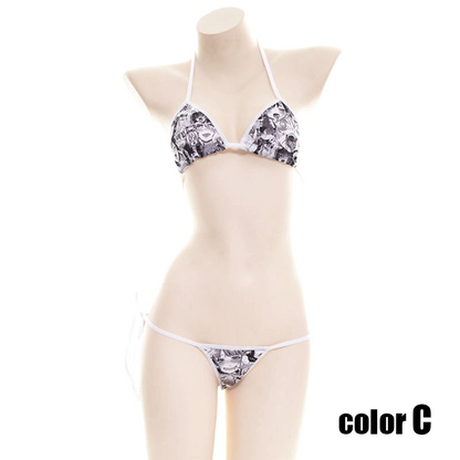 Sexy Japanese Girl Bikini 3 Colors Cosplay Costume