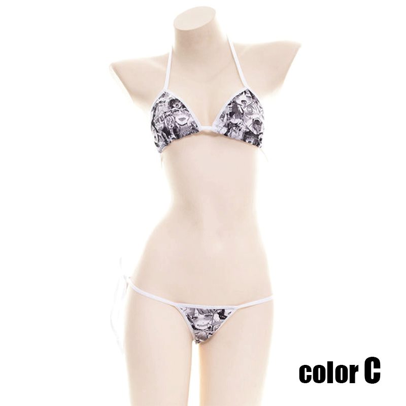 Sexy Japanese Girl Bikini 3 Colors Cosplay Costume