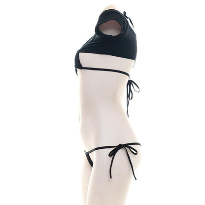 Short T-shirt Sexy Bikini Cosplay Costume