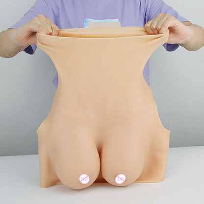Silicone Breast Forms Fake Artificial  Boobs Cosplay Chest Prop