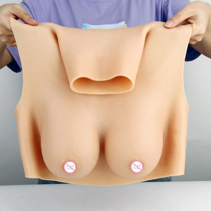 Silicone Breast Forms Fake Artificial  Boobs Cosplay Chest Prop
