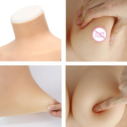 Silicone Breast Forms Fake Artificial  Boobs Cosplay Chest Prop