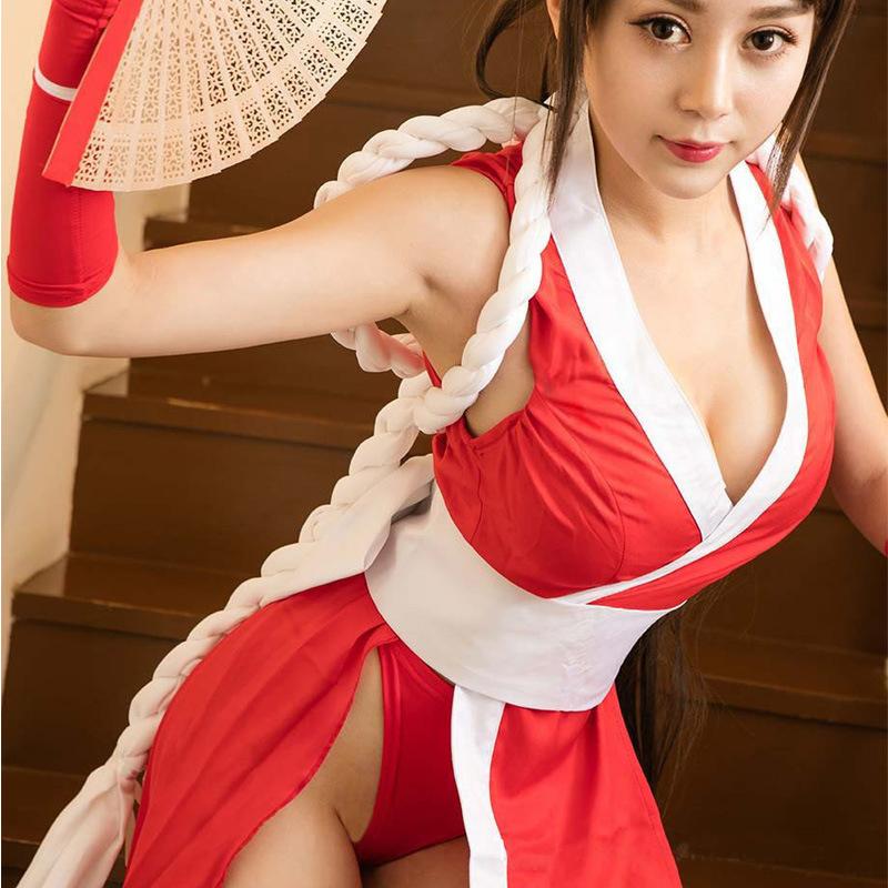 SNK PLAYMORE Mai Shiranui Sexy Lingerie  Tight Uniform Cosplay Costume