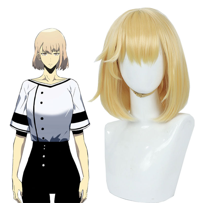 Solo Leveling Cha Hae-in Blonde BoBo Cosplay Wig