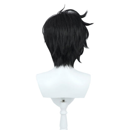 Solo Leveling Sung Jinwoo Short Black Cosplay Wig