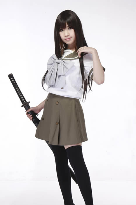 Shakugan No Shana Shana Misaki High School Girl's Summer School Sailor Uniform Cosplay Costume