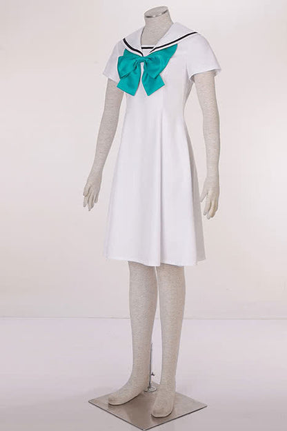 Cardcaptor Sakura Kinomotosakura 5th Version White Sailor Cosplay Costumes