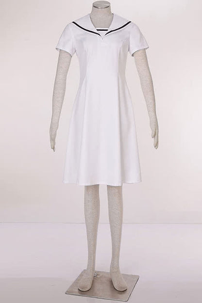 Cardcaptor Sakura Kinomotosakura 5th Version White Sailor Cosplay Costumes