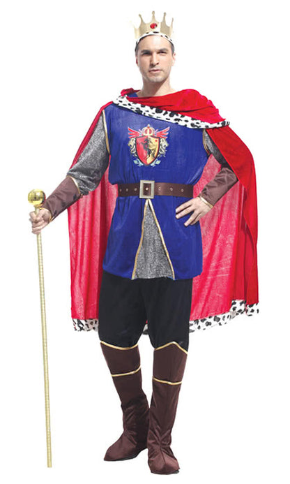 King Christmas Man's Costumes Halloween Holiday Party Cosplay Dress