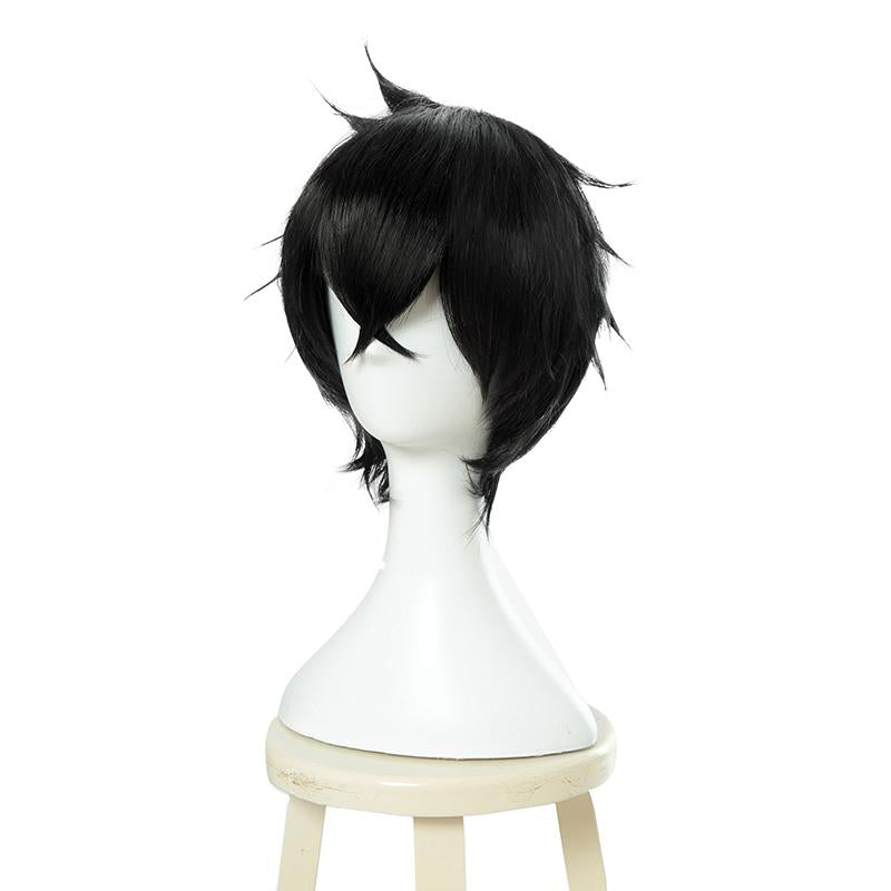 The Rising of the Shield Hero Naofumi Iwatani 28cm Short  Black Aoharu x Kikanjuu Tooru Yukimura Cosplay Wig