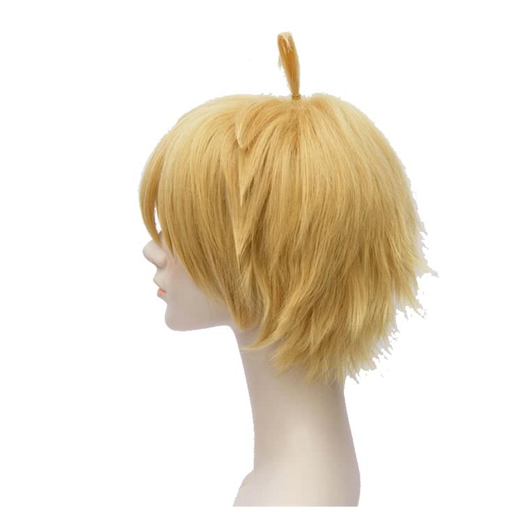 35cmThe Seven Deadly Sins  Meliodas Blond Short Synthetic Cosplay Wigs