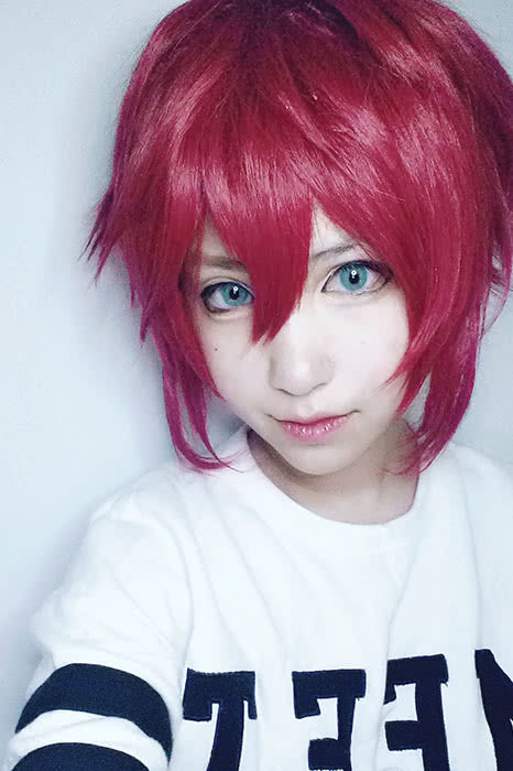 Touken Ranbu New Character Short Red Hairs Wigs
