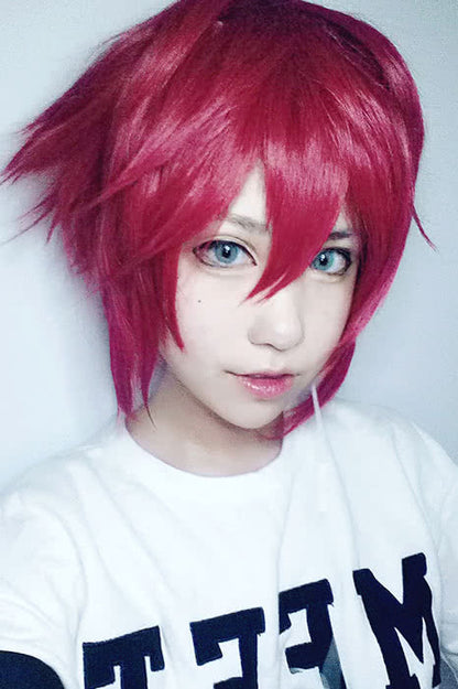 Touken Ranbu New Character Short Red Hairs Wigs
