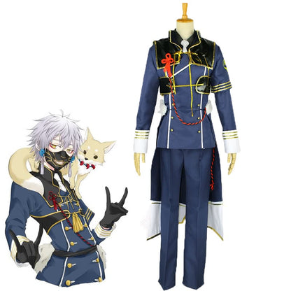 Touken Ranbu Nakigitsune Game Military Uniform Cosplay Costume