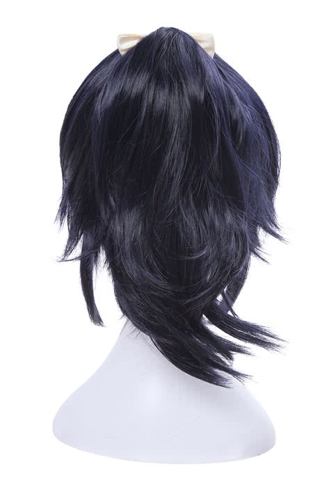 30cm Touken Ranbu Yamatonokami Yasusada Cosplay Wigs Dark Blue Man Wigs
