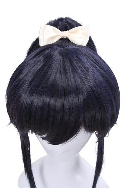 30cm Touken Ranbu Yamatonokami Yasusada Cosplay Wigs Dark Blue Man Wigs