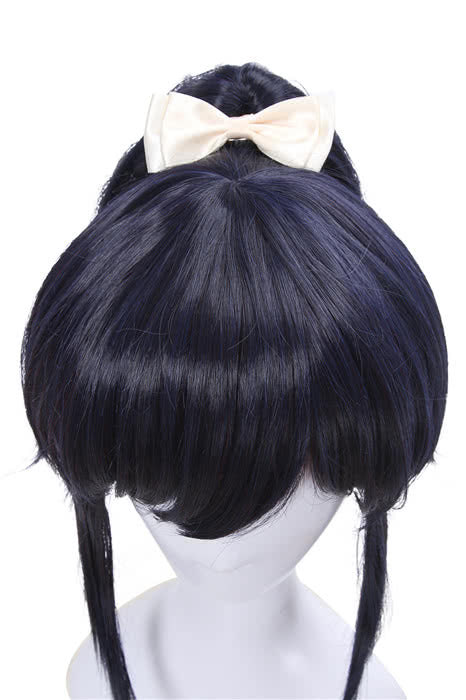30cm Touken Ranbu Yamatonokami Yasusada Cosplay Wigs Dark Blue Man Wigs