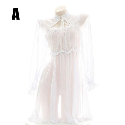 Translucent Chiffon Pajama 2 Color Cosplay Costume