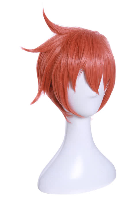 Tsurezure Children Takurou Sugawara Short Orange Red Anime Cosplay Party Man Wigs