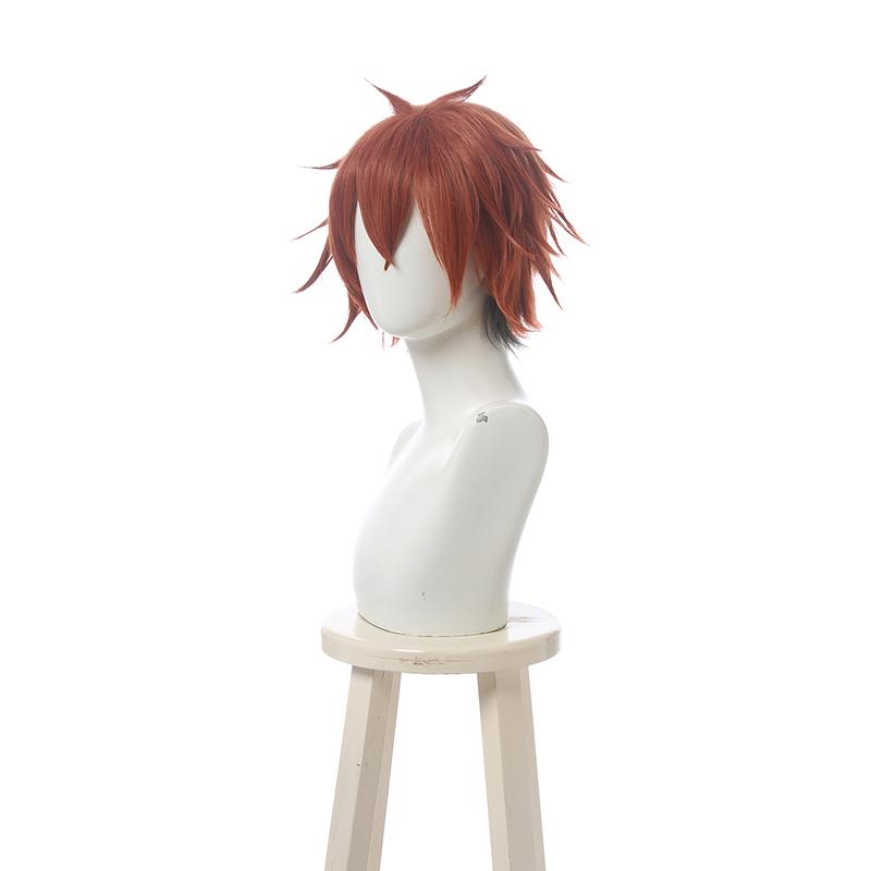 Twisted Wonderland Ace Trappola Short Dark Orange Cosplay Wigs