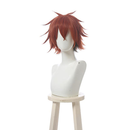 Twisted Wonderland Ace Trappola Short Dark Orange Cosplay Wigs