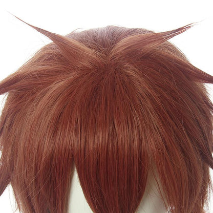 Twisted Wonderland Ace Trappola Short Dark Orange Cosplay Wigs