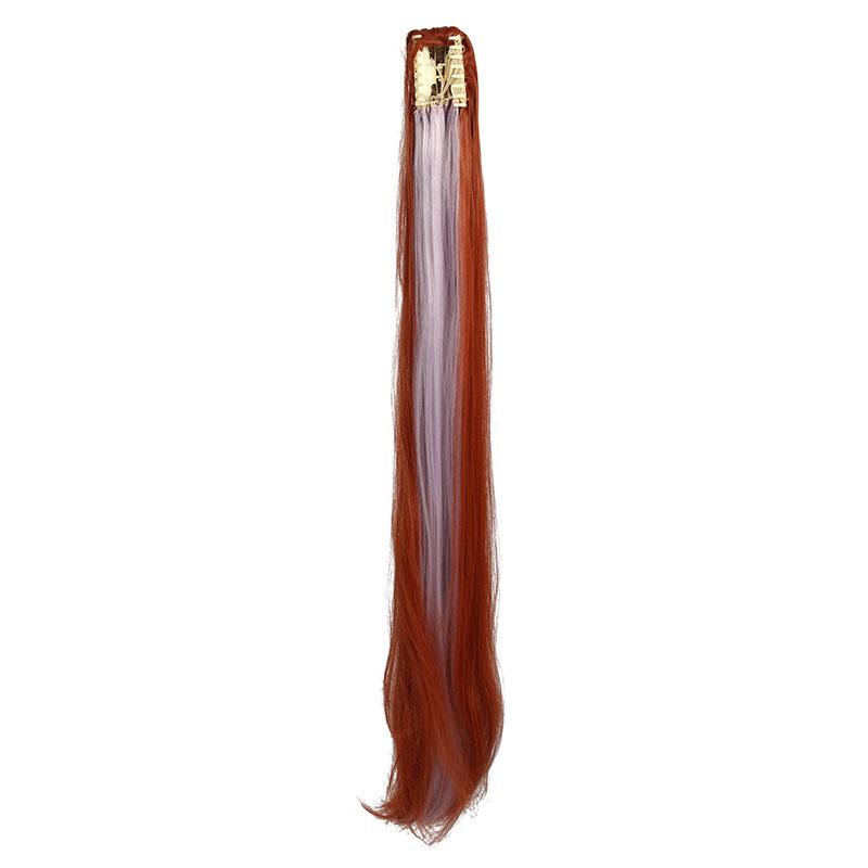 Uma Musume: Pretty Derby Daiwa Scarlet Orange Brown Long Cosplay Wigs With Ears