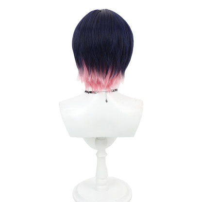 Valorant Clove Blue Mixed Pink Cosplay Wig