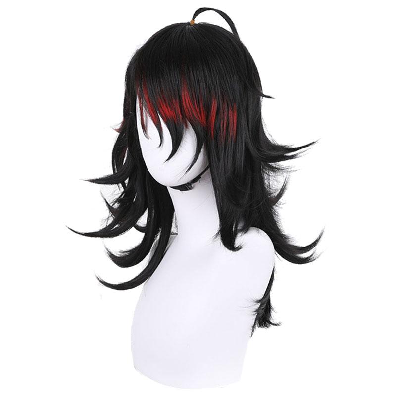 Virtual YouTuber LUXIEM Vox Akuma Black Red Long Cosplay Wigs