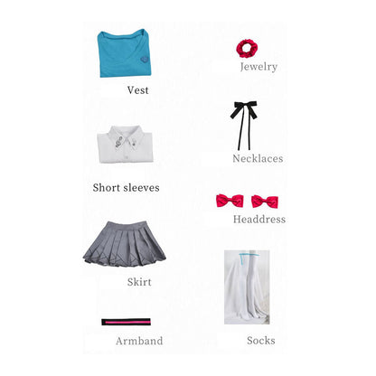 Anime Idol Virtual Idol 16th Anniversary JK Cosplay Costume