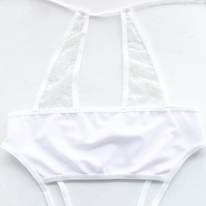White Sexy Lace Bodysuit Underwear Cosplay Costume