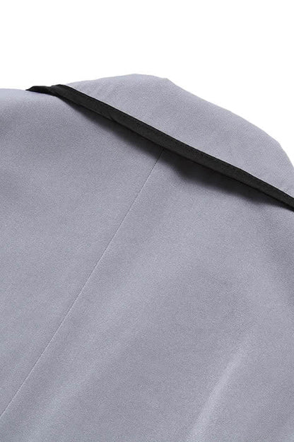Winter Japanese   Korean Girl Student Grey School Uniform in Preppy Style