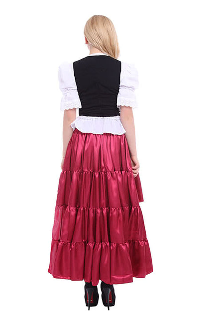 Women Retro Long Dress Wine Belly Dance Cosplay Costumes£¨Not include Shirt and Vest£©
