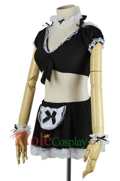 Sexy maid pajamas costumes cute black outfit