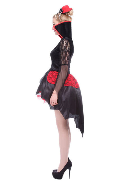 Women Girl Sexy Black Halloween Party Dress Cosplay Costume
