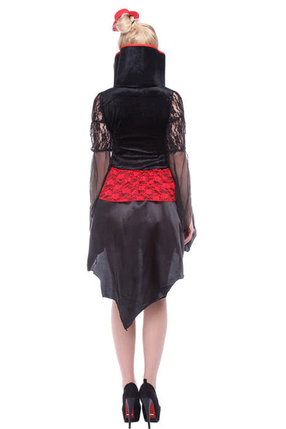 Women Girl Sexy Black Halloween Party Dress Cosplay Costume